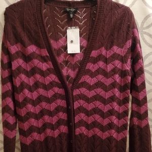 Wine/Pink long sweater.